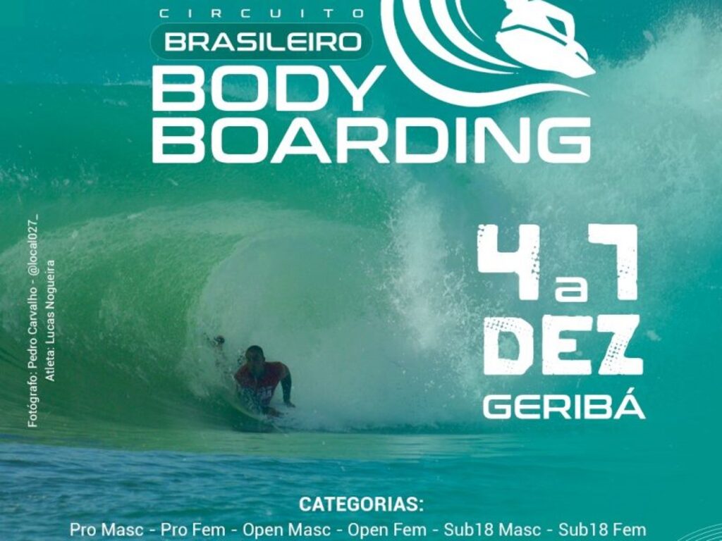 Búzios sedia Parafina Festival, etapa final do Circuito Brasileiro de Bodyboard Pro 2025, e encontro de carros antigos na Rua das Pedras