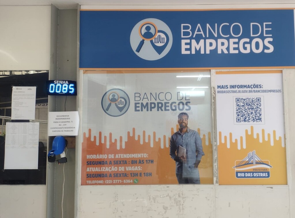 Banco de Empregos de Rio das Ostras  oferece 477 vagas