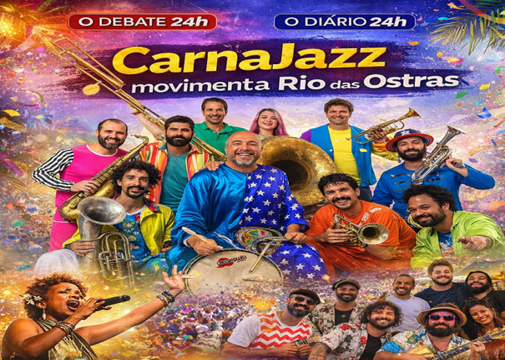 CarnaJazz movimenta Rio das Ostras com programação familiar e valorização de artistas locais
